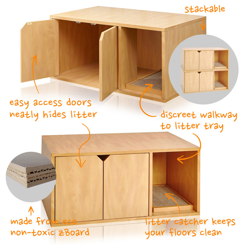 Archie & Oscar™ Kells zBoard Paperboard Litter Box Enclosure & Reviews